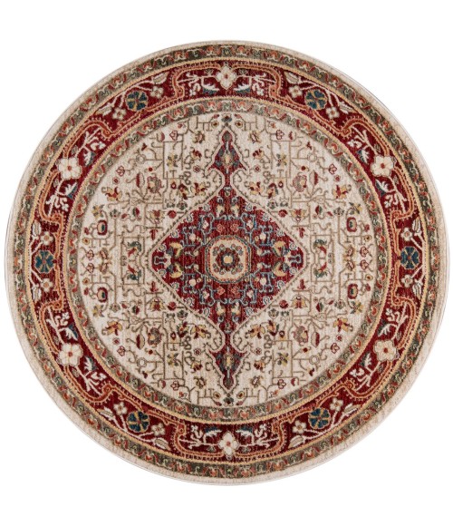 Momeni Lenox Area Rug LE-02 Red 7'6 X 9'6