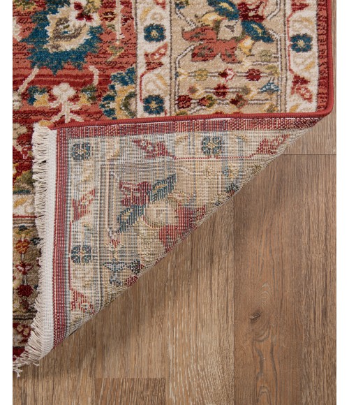 Momeni Lenox Area Rug LE-04 Red 5' X 5' Round