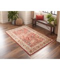 Momeni Lenox LE-04 Red 7 ft. 6 in. X 9 ft. 6 in. Rectangle Rug