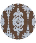 Momeni Lil Mo Classic Baby Blue LMI-1 5 ft. X 5 ft. Round Rug
