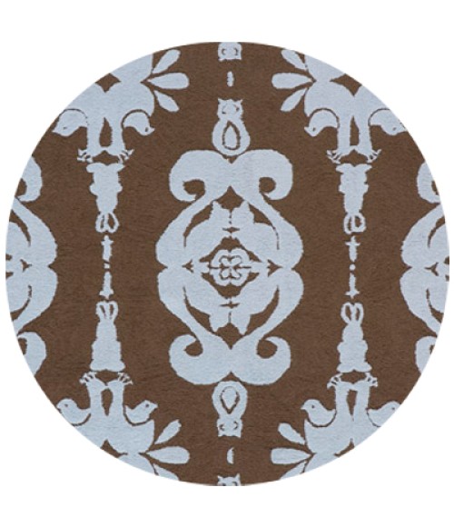 Momeni Lil Mo Classic Baby Blue LMI-1 5 ft. X 5 ft. Round Rug