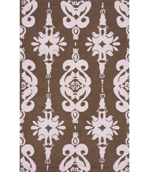 Momeni Lil Mo Classic Area Rug LMI-1 Baby Damask Soft Pink 5' X 5' Round