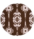 Momeni Lil Mo Classic Area Rug LMI-1 Baby Damask Soft Pink 5' X 5' Round
