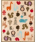 Lil Mo Whimsy Area Rug Momeni Lil Mo Whimsy Area Rug LMJ-2 Critters Ivory 2' X 3'