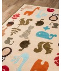 Lil Mo Whimsy Area Rug Momeni Lil Mo Whimsy Area Rug LMJ-2 Critters Ivory 2' X 3'