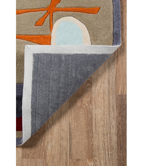 Momeni Lil Mo Whimsy Area Rug LMJ-8 Transportation Concrete 5' X 5' Round