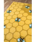 Momeni Lil Mo Whimsy Honeycomb Gold Rug LMJ15 5 ft. X 5 ft. Round Momeni Lil Mo Whimsy Honeycomb Gold LMJ15 5 ft. X 5 ft. Round Rug