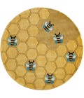 Momeni Lil Mo Whimsy Honeycomb Gold Rug LMJ15 5 ft. X 5 ft. Round Momeni Lil Mo Whimsy Honeycomb Gold LMJ15 5 ft. X 5 ft. Round Rug