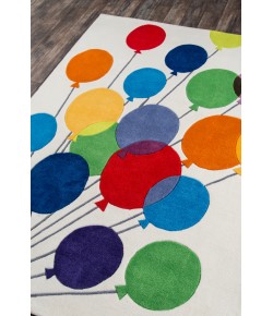 Momeni Lil Mo Whimsy Lmj16 Multi Balloons Area Rug 5 ft. X 5 ft. Round