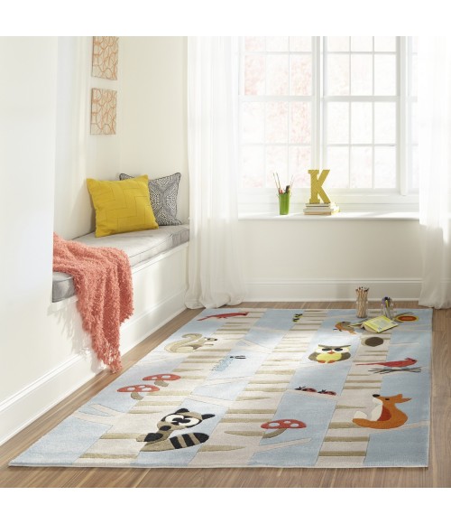 Momeni Lil Mo Whimsy Light Blue Rug LMJ29 2 ft. X 3 ft. Rect. Momeni Lil Mo Whimsy Light Blue LMJ29 2 ft. X 3 ft. Rect. Rug