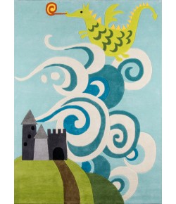Momeni Lil Mo Whimsy Lmj30 Sky Area Rug 2 ft. X 3 ft. Rectangle