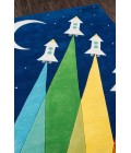 Momeni Lil Mo Whimsy Navy LMJ33 5 ft. X 5 ft. Round Rug