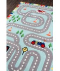 Momeni Lil Mo Whimsy Light Blue Rug LMJ34 5 ft. X 5 ft. Round Momeni Lil Mo Whimsy Light Blue LMJ34 5 ft. X 5 ft. Round Rug