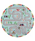 Momeni Lil Mo Whimsy Light Blue Rug LMJ34 5 ft. X 5 ft. Round Momeni Lil Mo Whimsy Light Blue LMJ34 5 ft. X 5 ft. Round Rug
