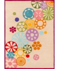 Lil Mo Hipster Area Rug Momeni Lil Mo Hipster Area Rug LMT-8 Modern Sprinkle Ivory 5' X 5' Round