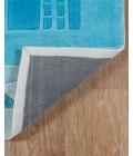 Momeni Lil Mo Hipster Area Rug LMT11 Urban Landscape Blue 8' X 10'