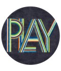 Momeni Lil Mo Hipster Area Rug LMT14 Play Blue 2' X 3'