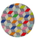 Momeni Lil Mo Hipster Multi Rug LMT15 5 ft. X 5 ft. Round Momeni Lil Mo Hipster Multi LMT15 5 ft. X 5 ft. Round Rug