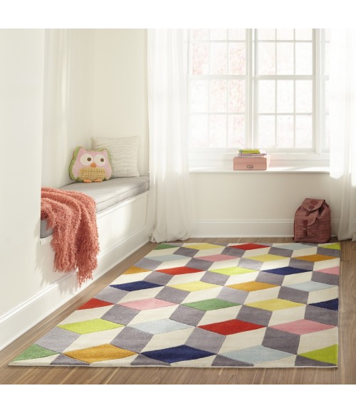 Momeni Lil Mo Hipster Multi Rug LMT15 5 ft. X 5 ft. Round Momeni Lil Mo Hipster Multi LMT15 5 ft. X 5 ft. Round Rug