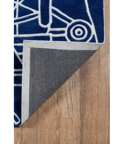 Momeni Lil Mo Hipster Area Rug LMT16 Blueprint Navy 2' X 3'