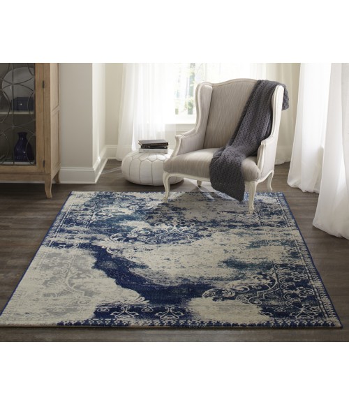 Momeni Loft LO-09 Blue 3 ft. 11 in. X 5 ft. 7 in. Rectangle Rug
