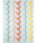 Lulu Area Rug Momeni Lulu Area Rug LUL-2 Airplane Houndstooth Seafoam 3'6 X 5'6