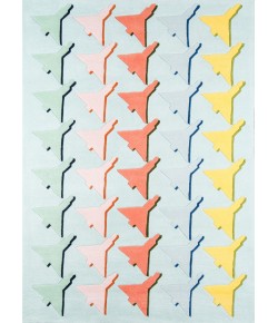 Momeni Novogratz Lulu Lul-2 Seafoam Area Rug 3 ft. 6 in. X 5 ft. 6 in. Rectangle