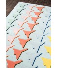 Lulu Area Rug Momeni Lulu Area Rug LUL-2 Airplane Houndstooth Seafoam 3'6 X 5'6