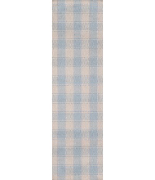 Momeni Marlborough Area Rug MLB-1 Charles Light Blue 2'3 X 8' Runner