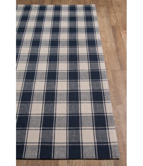Momeni Marlborough Area Rug MLB-1 Charles Navy 2'3 X 8' Runner