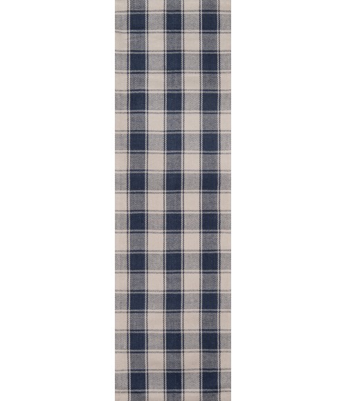 Momeni Marlborough Area Rug MLB-1 Charles Navy 2'3 X 8' Runner