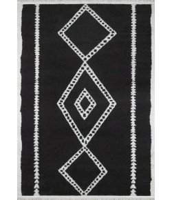 Momeni Monaco Moa-7 Black Area Rug 3 ft. 3 in. X 5 ft. Rectangle