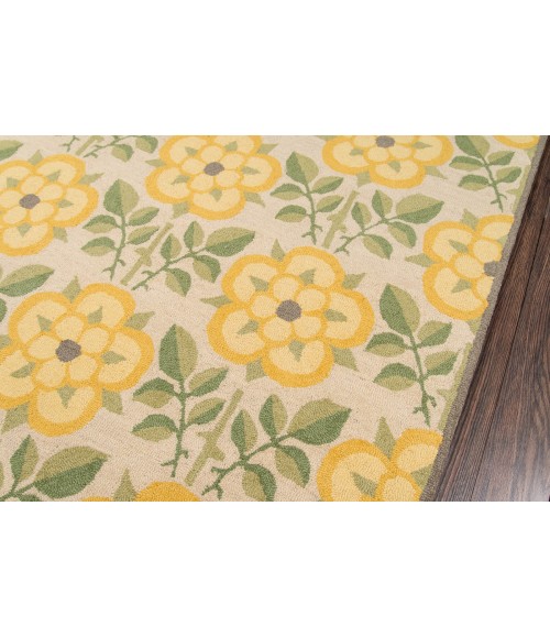 Momeni Newport Area Rug NP-07 Yellow 5' X 8'