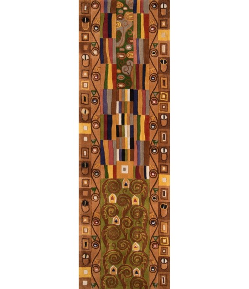 New Wave Area Rug Momeni New Wave Area Rug NW-02 Multi 5'9 X 5'9 Round