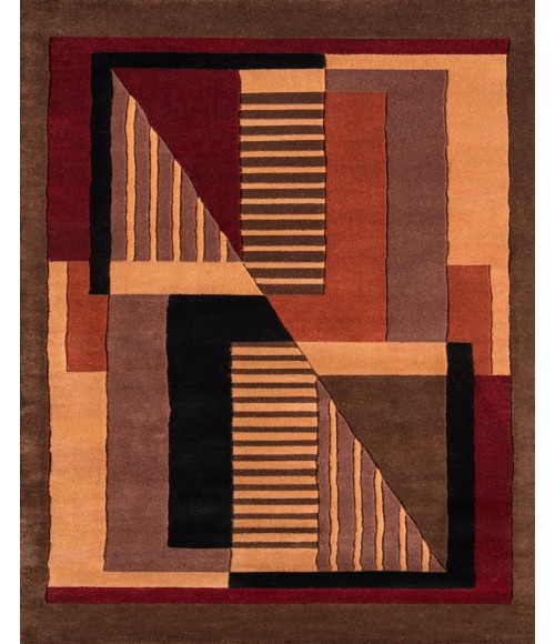 New Wave Area Rug Momeni New Wave Area Rug NW-06 Pomegranate 7'9 X 7'9 Round