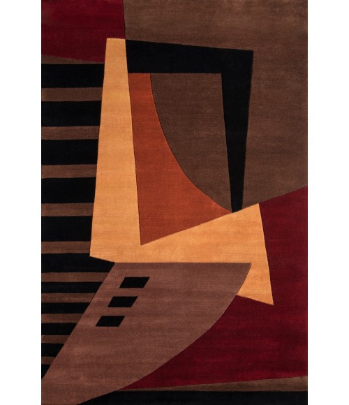 New Wave Area Rug Momeni New Wave Area Rug NW-22 Pomegranate 5'3 X 8'