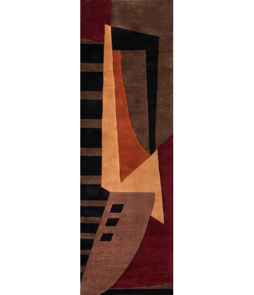 New Wave Area Rug Momeni New Wave Area Rug NW-22 Pomegranate 5'3 X 8'