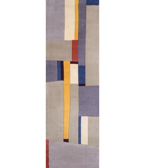 New Wave Area Rug Momeni New Wave Area Rug NW-23 Grey 5'9 X 5'9 Round