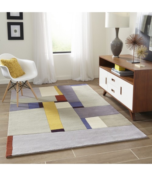 Momeni New Wave Grey Rug NW-23 2 ft. X 3 ft. Rect. Momeni New Wave Grey NW-23 2 ft. X 3 ft. Rect. Rug