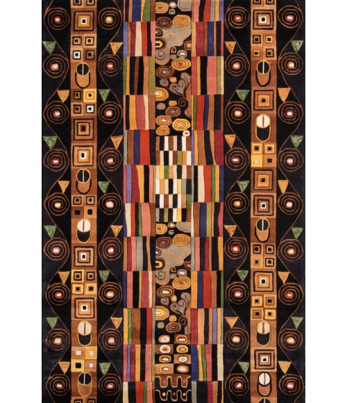 New Wave Area Rug Momeni New Wave Area Rug NW-33 Black 8' X 11'