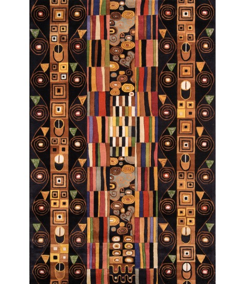 Momeni New Wave Area Rug NW-33 Black 8' X 11'