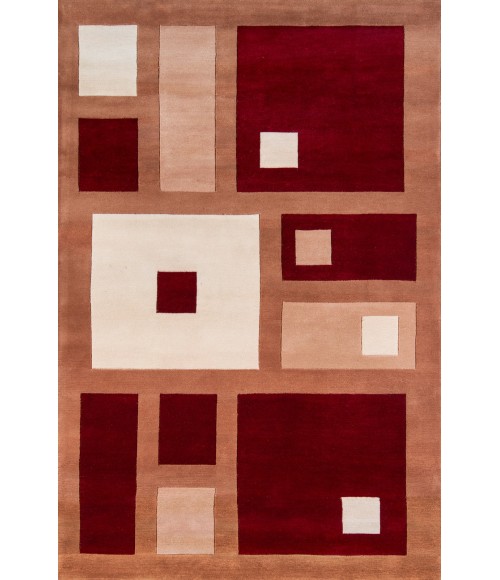 New Wave Area Rug Momeni New Wave Area Rug NW-50 Red 2' X 3'