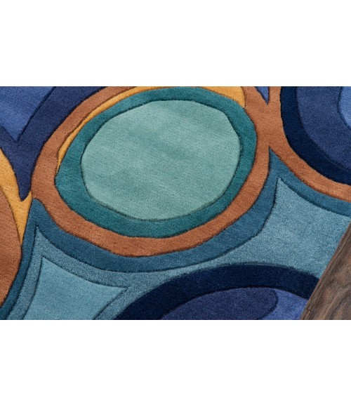 New Wave Area Rug Momeni New Wave Area Rug NW133 Blue 2'6 X 8' Runner