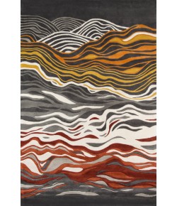 Momeni New Wave Nw144 Grey Area Rug 7 ft. 9 in. X 7 ft. 9 in. Round