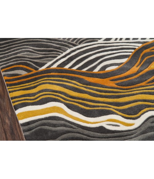 Momeni New Wave Area Rug NW144 Grey 7'9 X 7'9 Round