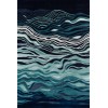Momeni New Wave Nw144 Navy Area Rug 7 ft. 9 in. X 7 ft. 9 in. Round Round
