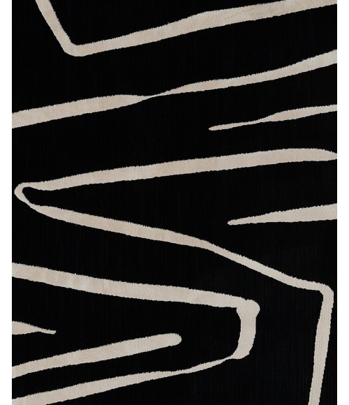 Noho Area Rug Momeni Noho Area Rug NO-04 Black 2'3 X 7'6 Runner