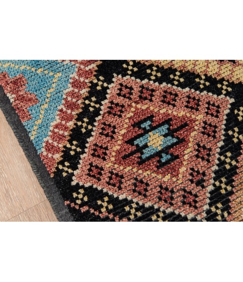 Momeni Nomad Area Rug NOM-2 Black 2'3 X 8' Runner