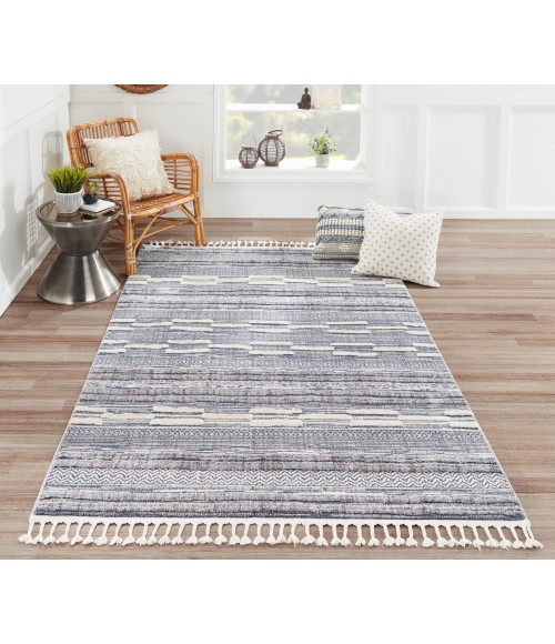 Momeni Odessa ODE-1 Blue 5 ft. 3 in. X 7 ft. 6 in. Rectangle Rug