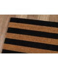 Park Area Rug Momeni Park Area Rug PAR-2 Stripe Black 1'6 X 2'6
